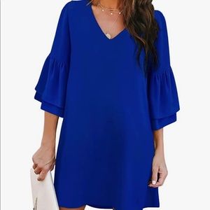 Blue dress- size large.